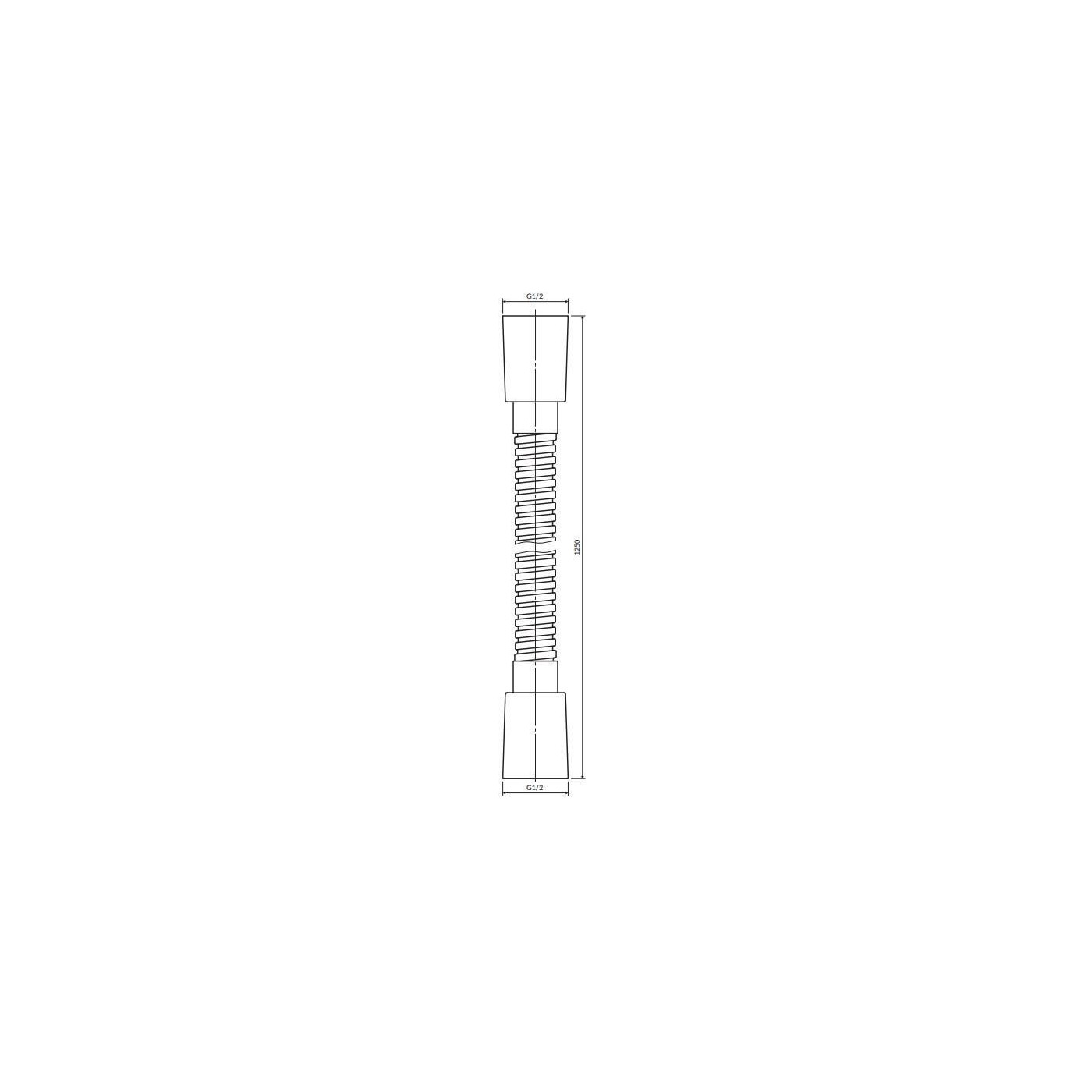 Wąż Prysznicowy 125 cm Y Czarny 022-BL Omnires Wąż Prysznicowy 125 cm Y Czarny 022-BL Omnires