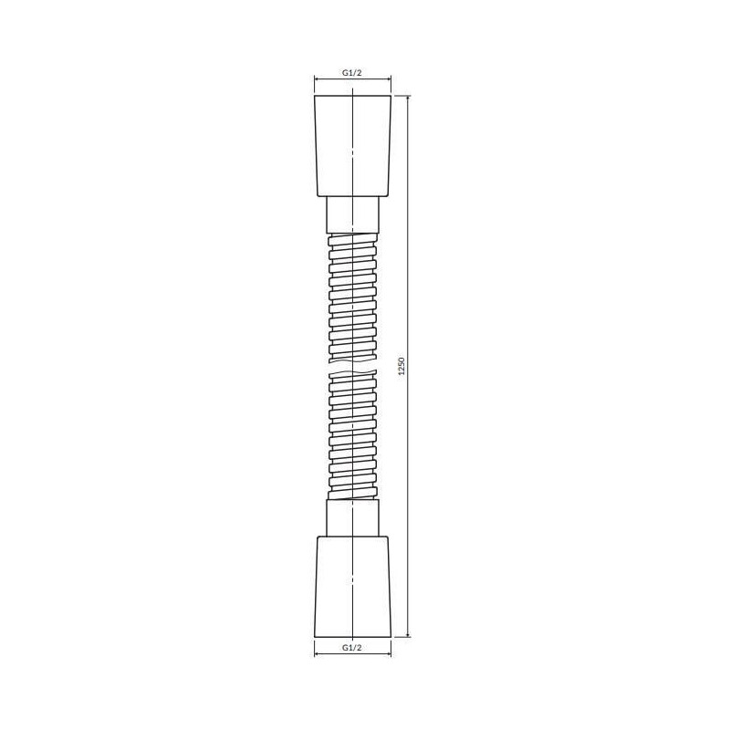 Wąż Prysznicowy 125 cm Y Czarny 022-BL Omnires Wąż Prysznicowy 125 cm Y Czarny 022-BL Omnires
