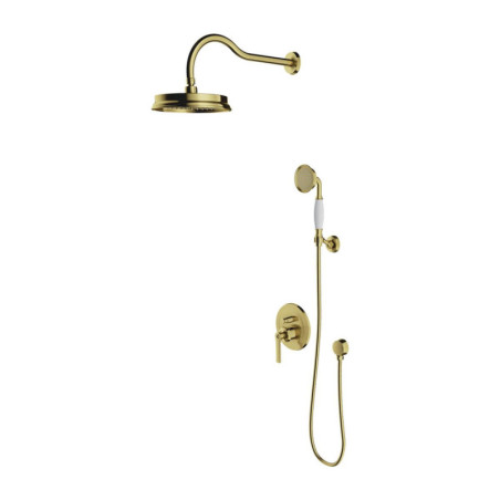 System Prysznicowy Podtynkowy Armance Mosiądz Szczotkowany SYSAM10BSB Omnires