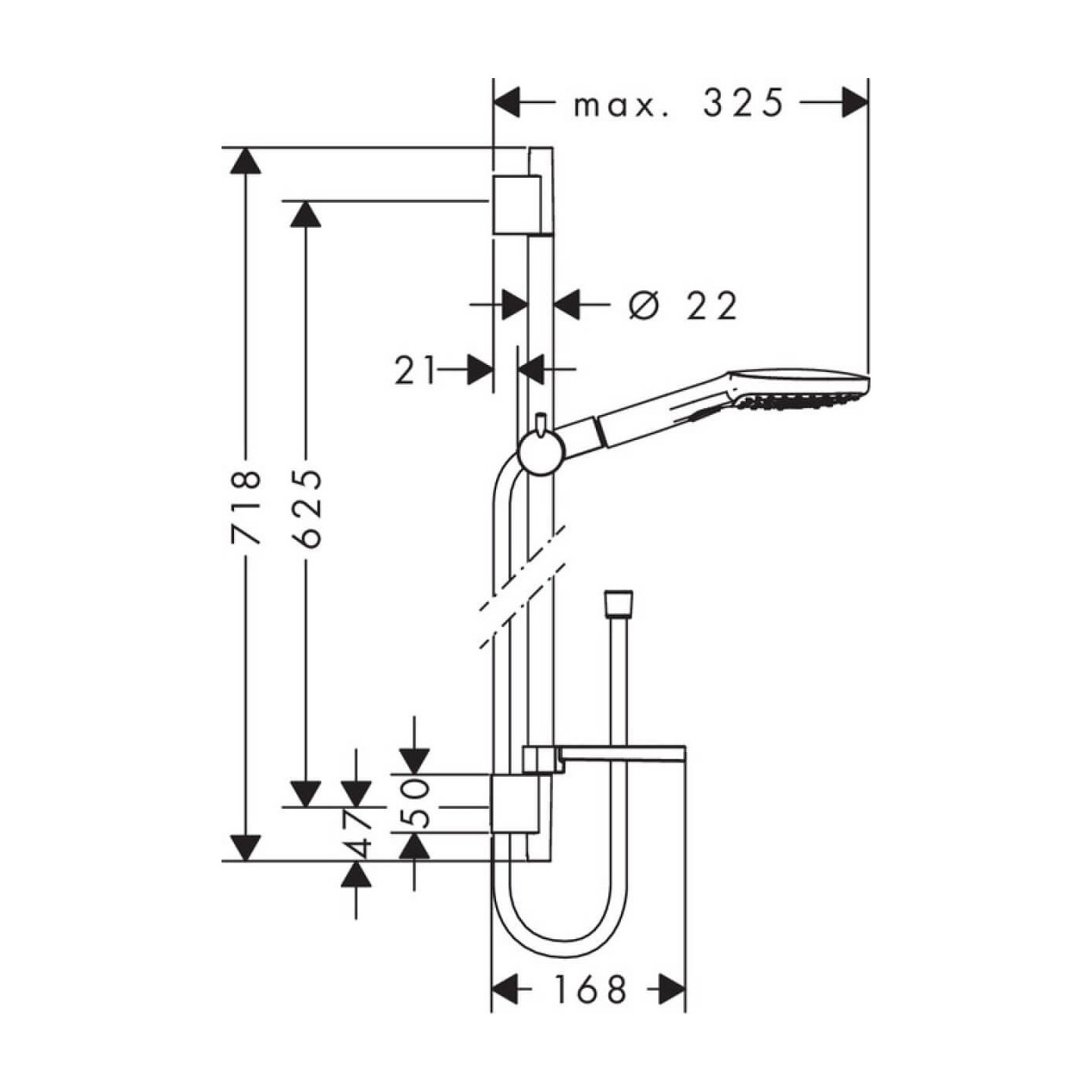 Zestaw Prysznicowy Raindance Select E 120 Unica Biały/Chrom 26620400 Hansgrohe Zestaw Prysznicowy Raindance Select E 120 Unica Biały/Chrom 26620400 Hansgrohe