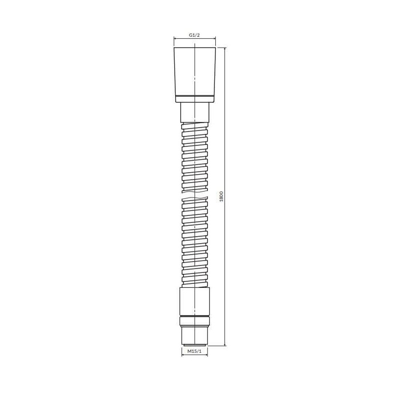 Wąż Prysznicowy 180 cm Y Mosiądz Szczotkowany 062MBSB Omnires Wąż Prysznicowy 180 cm Y Mosiądz Szczotkowany 062MBSB Omnires