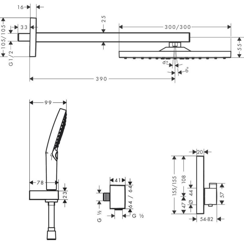 System Prysznicowy Podtynkowy Raindance E Z Termostatem Czarny Mat 27939670 Hansgrohe System Prysznicowy Podtynkowy Raindance E Z Termostatem Czarny Mat 27939670 Hansgrohe