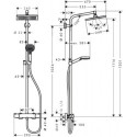 Zestaw Prysznicowy Crometta E 240 27271000 Hansgrohe Zestaw Prysznicowy Crometta E 240 27271000 Hansgrohe