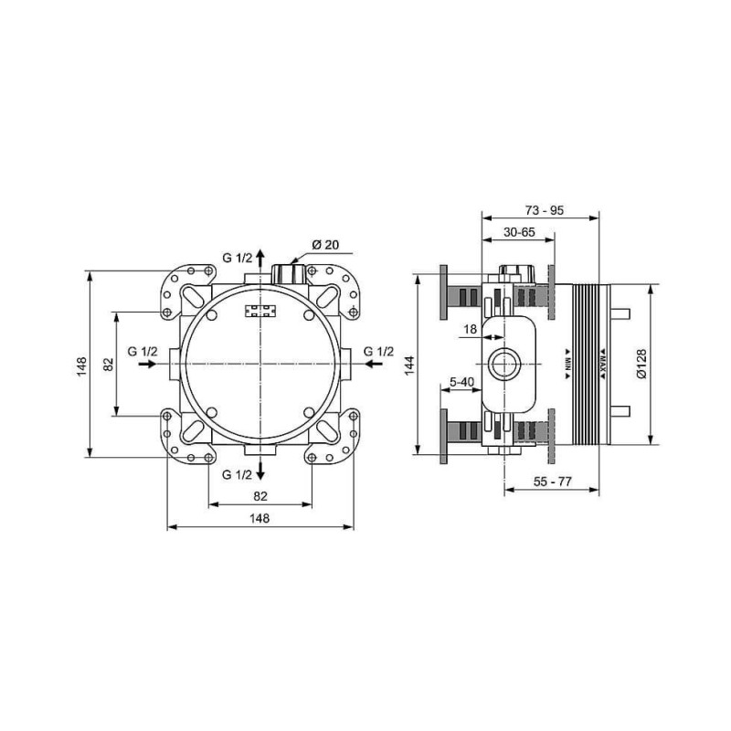 Zestaw Natryskowy Termostatyczny Ceratherm Z Deszczownicą Chrom A7572AA Ideal Standard Zestaw Natryskowy Termostatyczny Ceratherm Z Deszczownicą Chrom A7572AA Ideal Standard