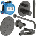 Zestaw Natryskowy Termostatyczny Ceratherm Z Deszczownicą Szary A7573A5 Ideal Standard Zestaw Natryskowy Termostatyczny Ceratherm Z Deszczownicą Szary A7573A5 Ideal Standard