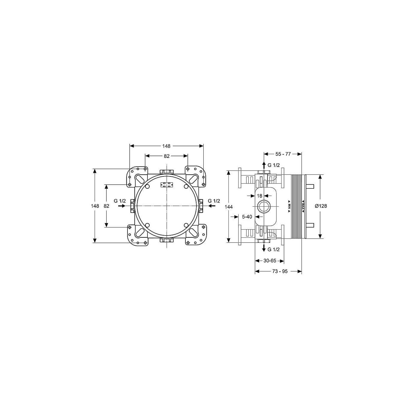 Zestaw Natryskowy Termostatyczny Ceratherm Z Deszczownicą Szary A7573A5 Ideal Standard Zestaw Natryskowy Termostatyczny Ceratherm Z Deszczownicą Szary A7573A5 Ideal Standard