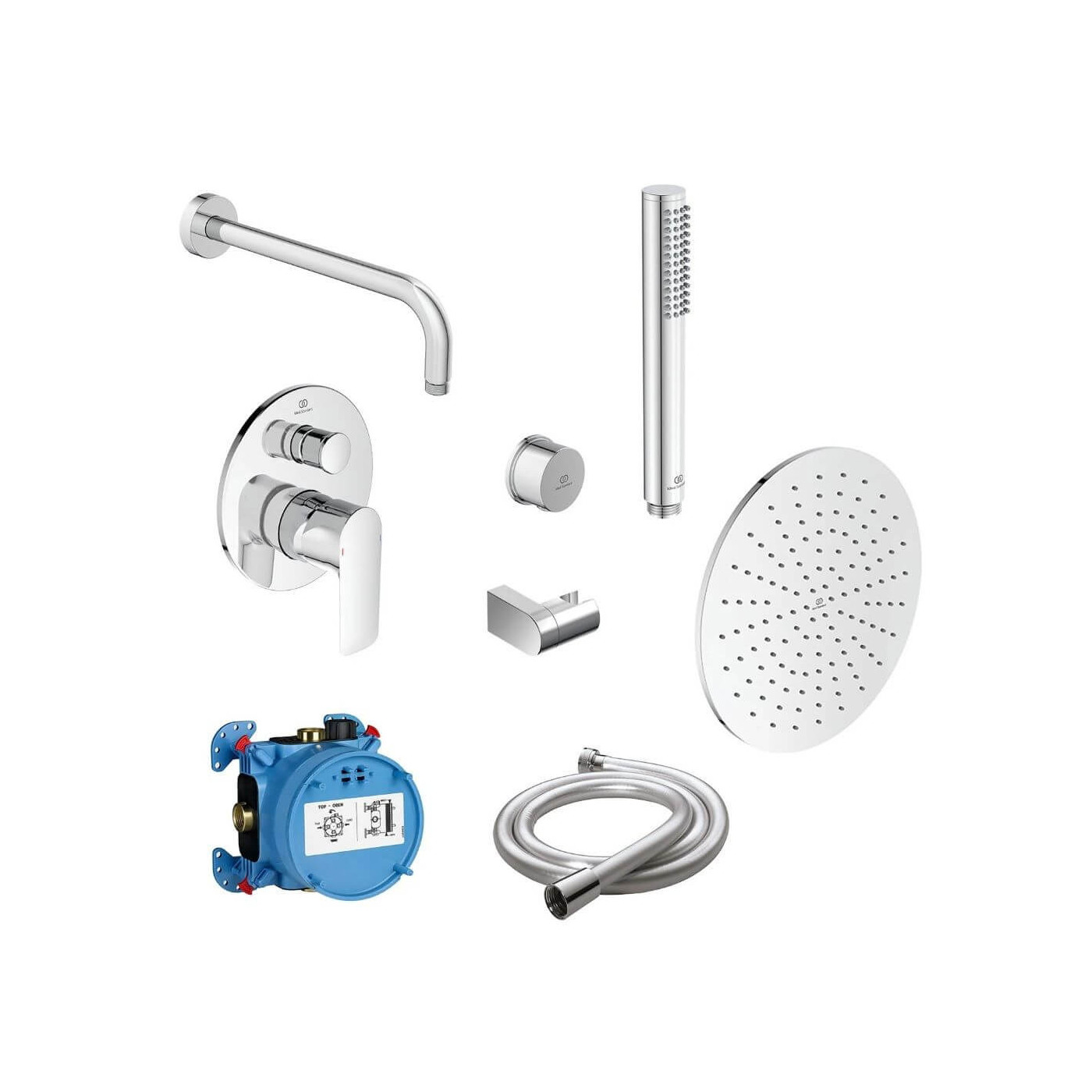 Zestaw Natryskowy Connect Air Z Deszczownicą Chrom A7574AA Ideal Standard Zestaw Natryskowy Connect Air Z Deszczownicą Chrom A7574AA Ideal Standard