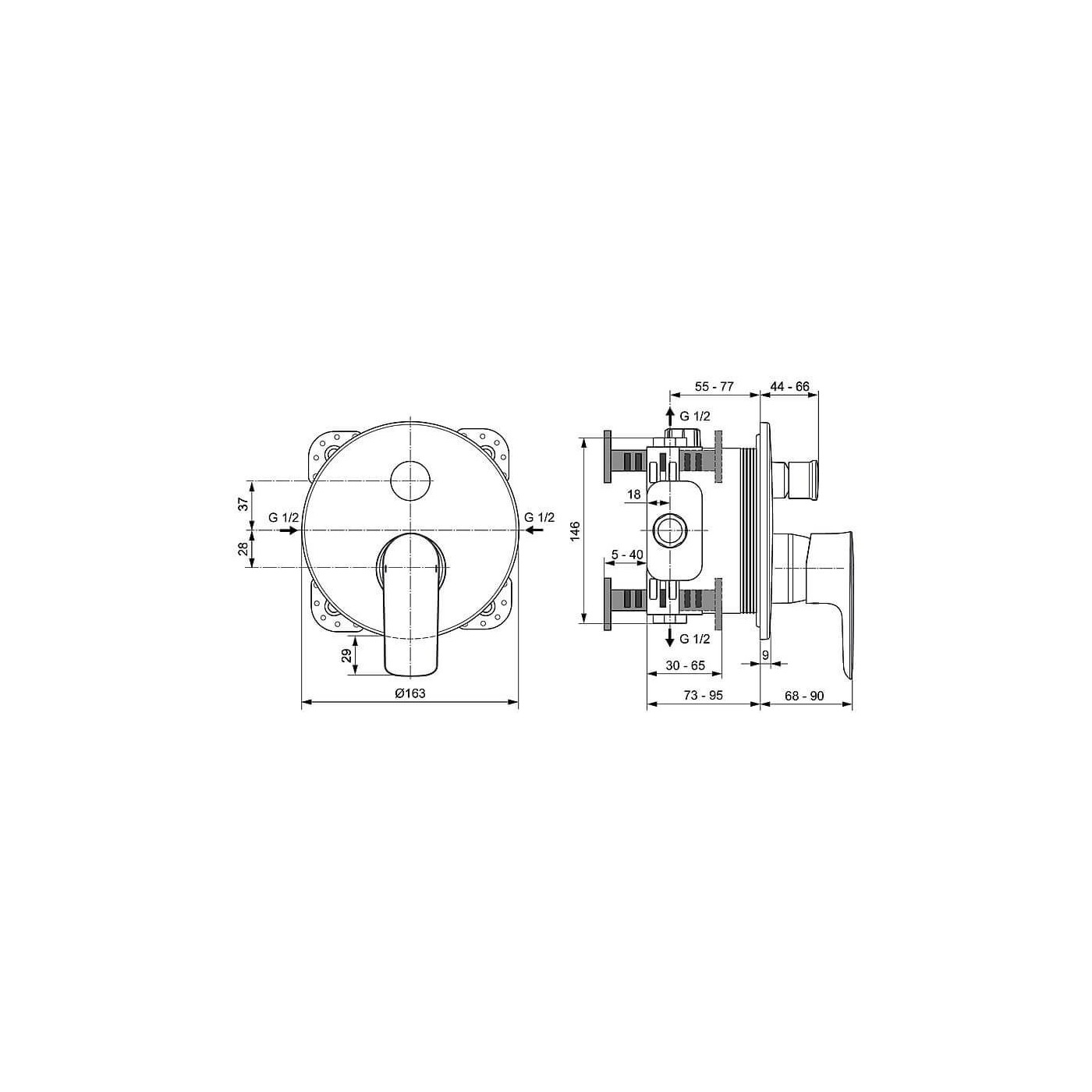 Zestaw Natryskowy Connect Air Z Deszczownicą Chrom A7574AA Ideal Standard Zestaw Natryskowy Connect Air Z Deszczownicą Chrom A7574AA Ideal Standard
