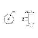 Zestaw Natryskowy Connect Air Z Deszczownicą Chrom A7574AA Ideal Standard Zestaw Natryskowy Connect Air Z Deszczownicą Chrom A7574AA Ideal Standard