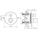 Zestaw Prysznoicowy Ceratherm T25 Chrom A7598AA Ideal Standard Zestaw Prysznoicowy Ceratherm T25 Chrom A7598AA Ideal Standard