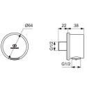 Zestaw Prysznoicowy Ceratherm T25 Chrom A7598AA Ideal Standard Zestaw Prysznoicowy Ceratherm T25 Chrom A7598AA Ideal Standard