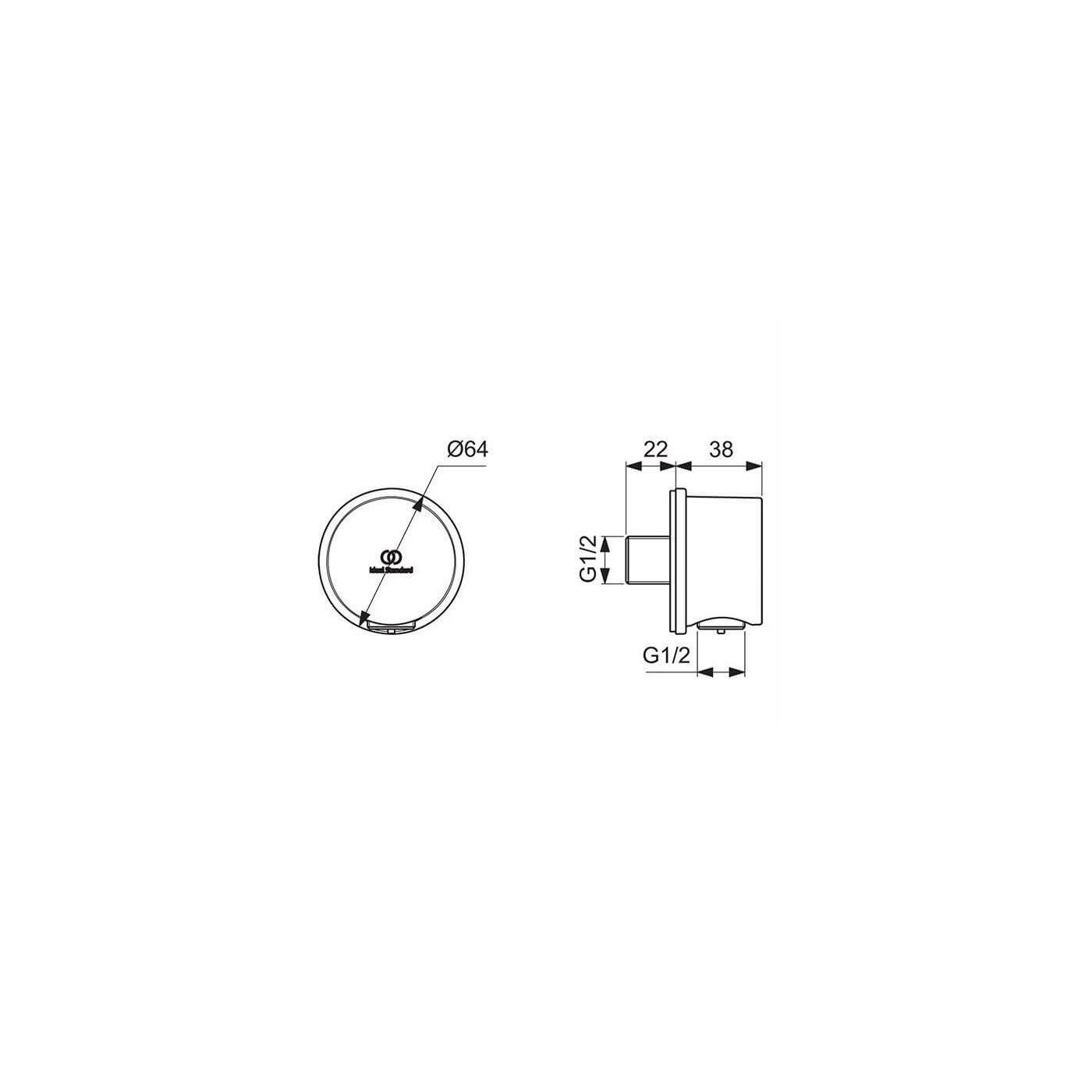 Zestaw Prysznoicowy Ceratherm T25 Chrom A7598AA Ideal Standard Zestaw Prysznoicowy Ceratherm T25 Chrom A7598AA Ideal Standard