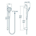 Zestaw Prysznoicowy Ceratherm T25 Chrom A7598AA Ideal Standard Zestaw Prysznoicowy Ceratherm T25 Chrom A7598AA Ideal Standard