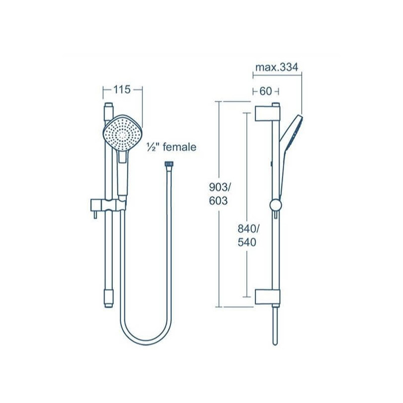 Zestaw Prysznicowy Ceratherm C100 Chrom A7599AA Ideal Standard Zestaw Prysznicowy Ceratherm C100 Chrom A7599AA Ideal Standard