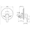 System Prysznicowy Cerafine Chrom BD187AA Ideal Standard System Prysznicowy Cerafine Chrom BD187AA Ideal Standard
