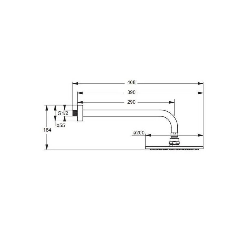 System Prysznicowy Cerafine Chrom BD187AA Ideal Standard System Prysznicowy Cerafine Chrom BD187AA Ideal Standard