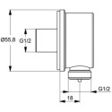 Zestaw Prysznicowy Alpha Chrom BD188AA Ideal Standard Zestaw Prysznicowy Alpha Chrom BD188AA Ideal Standard