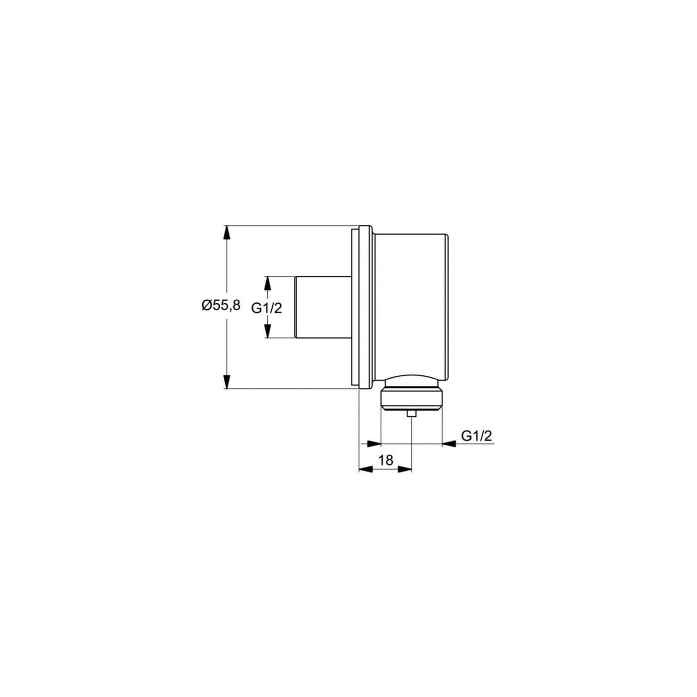 Zestaw Prysznicowy Alpha Chrom BD188AA Ideal Standard Zestaw Prysznicowy Alpha Chrom BD188AA Ideal Standard