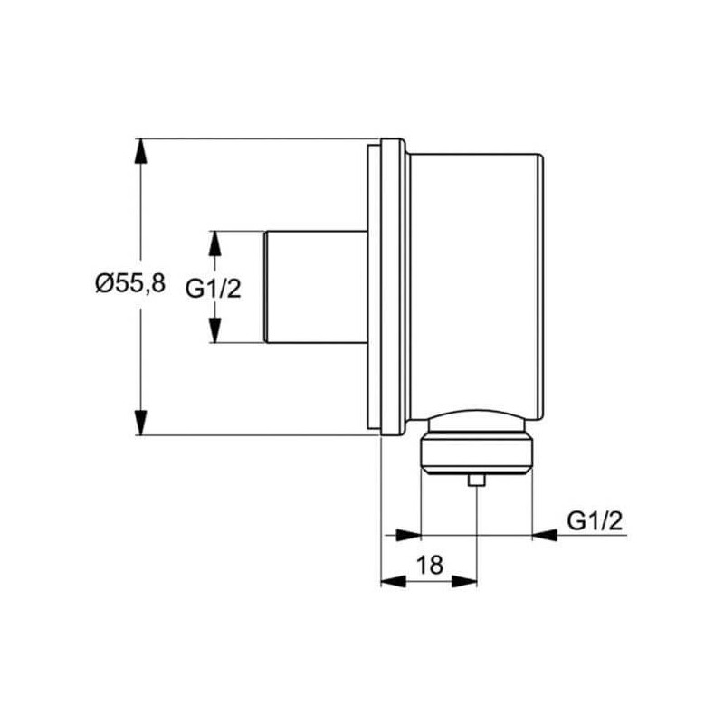 Zestaw Prysznicowy Alpha Chrom BD188AA Ideal Standard Zestaw Prysznicowy Alpha Chrom BD188AA Ideal Standard