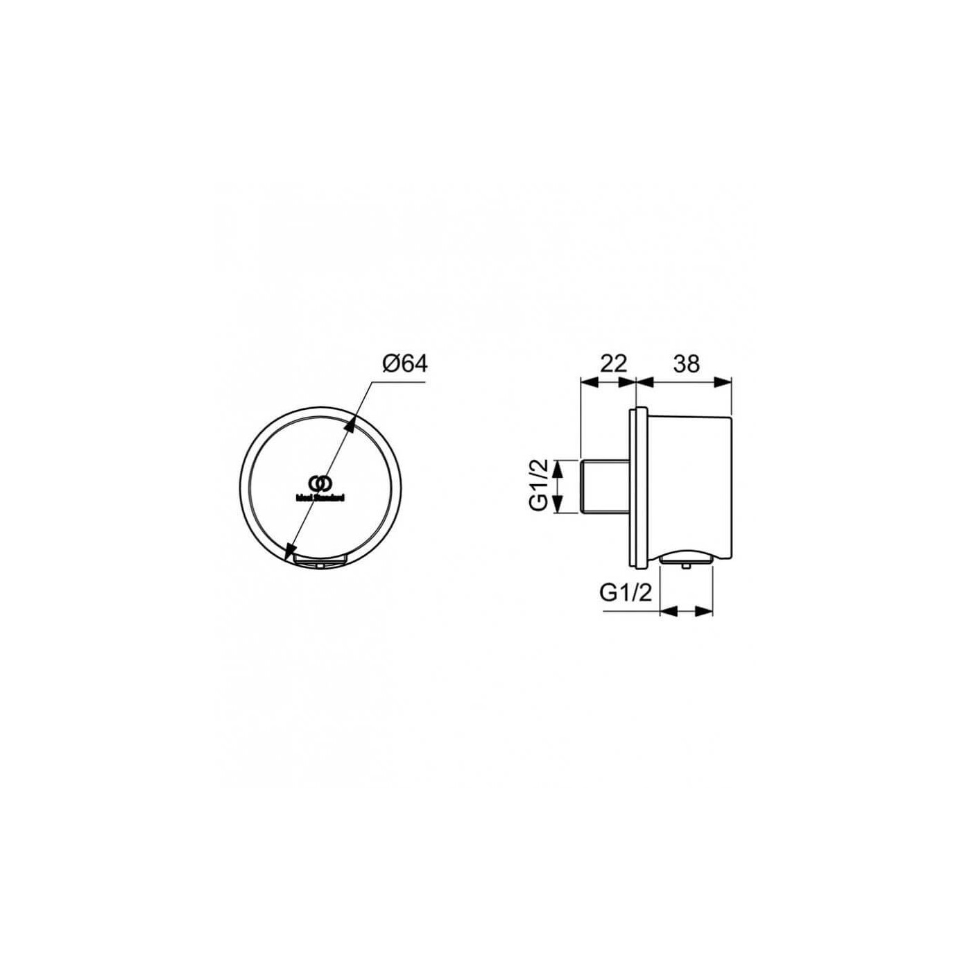 Zestaw Natryskowy Cerafine Chrom BD189AA Ideal Standard Zestaw Natryskowy Cerafine Chrom BD189AA Ideal Standard