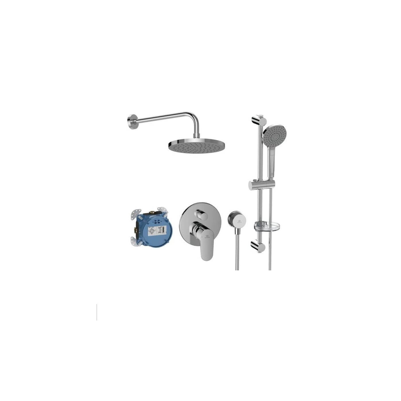 Zestaw Natryskowy Cerafine Chrom BD190AA Ideal Standard Zestaw Natryskowy Cerafine Chrom BD190AA Ideal Standard