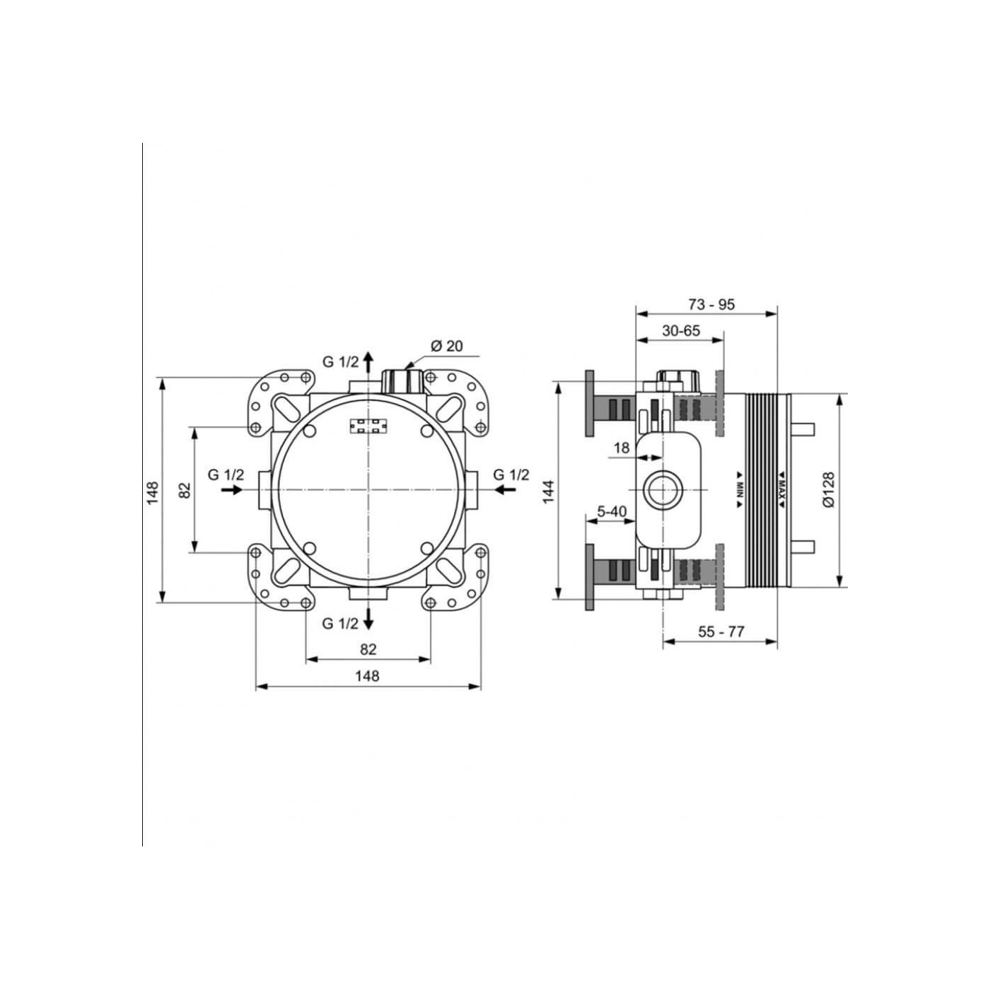 Zestaw Natryskowy Cerafine Chrom BD190AA Ideal Standard Zestaw Natryskowy Cerafine Chrom BD190AA Ideal Standard