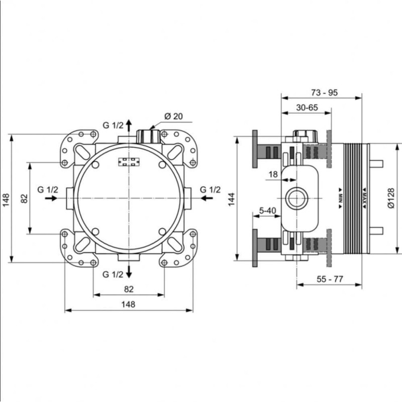 Zestaw Natryskowy Cerafine Chrom BD190AA Ideal Standard Zestaw Natryskowy Cerafine Chrom BD190AA Ideal Standard