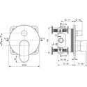 Zestaw Natryskowy Cerafine Chrom BD190AA Ideal Standard Zestaw Natryskowy Cerafine Chrom BD190AA Ideal Standard