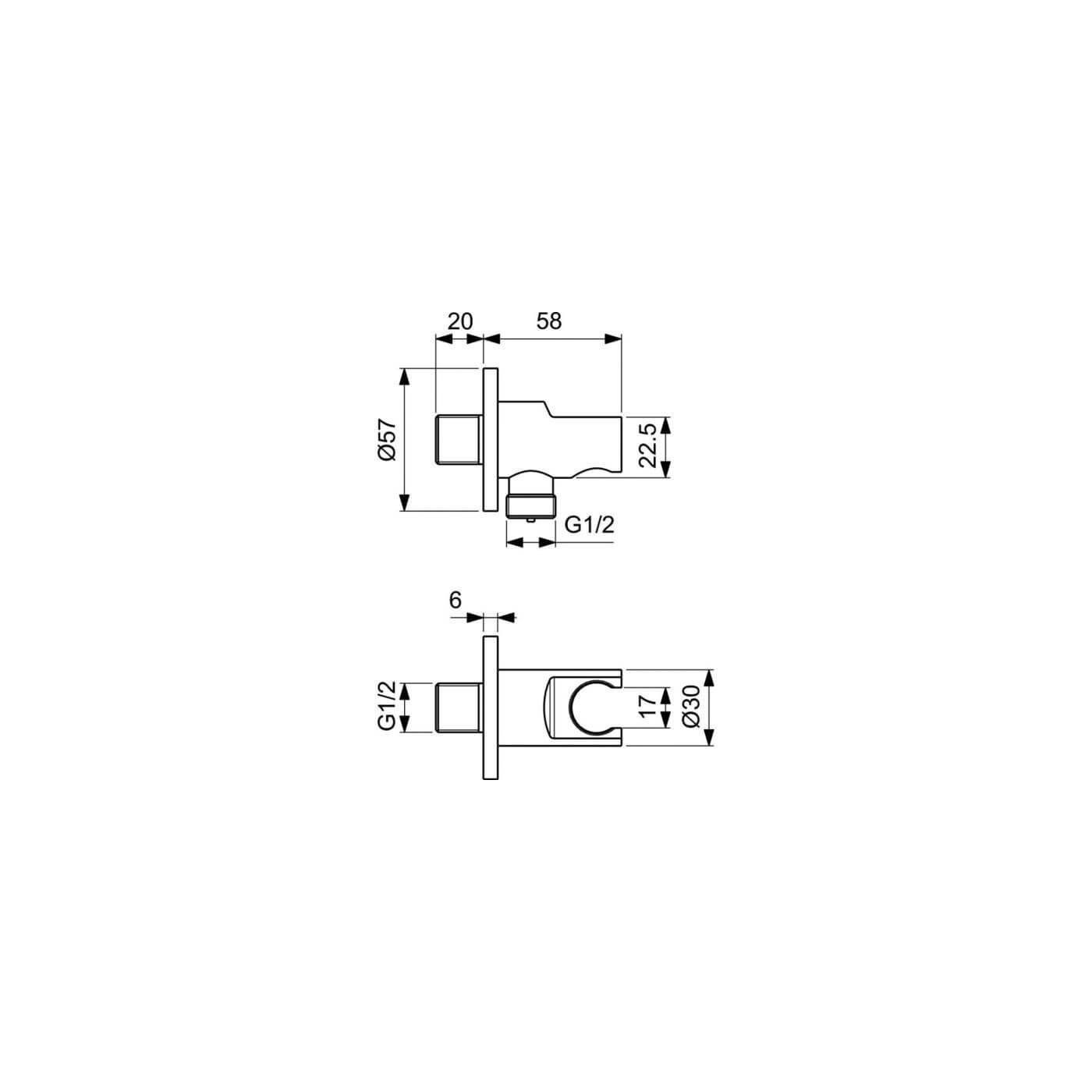 Zestaw Prysznicowy Ceraline Chrom BD192AA Ideal Standard Zestaw Prysznicowy Ceraline Chrom BD192AA Ideal Standard
