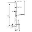 Zestaw Prysznicowy Raindance Select S 120 26633000 Hansgrohe Zestaw Prysznicowy Raindance Select S 120 26633000 Hansgrohe