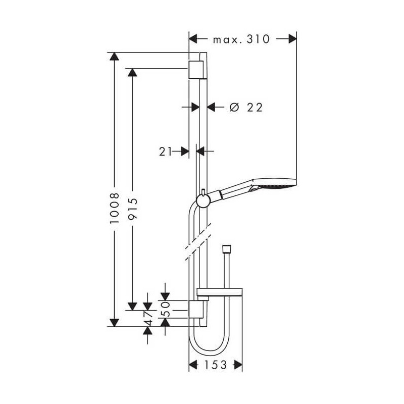 Zestaw Prysznicowy Raindance Select S 120 26633000 Hansgrohe Zestaw Prysznicowy Raindance Select S 120 26633000 Hansgrohe