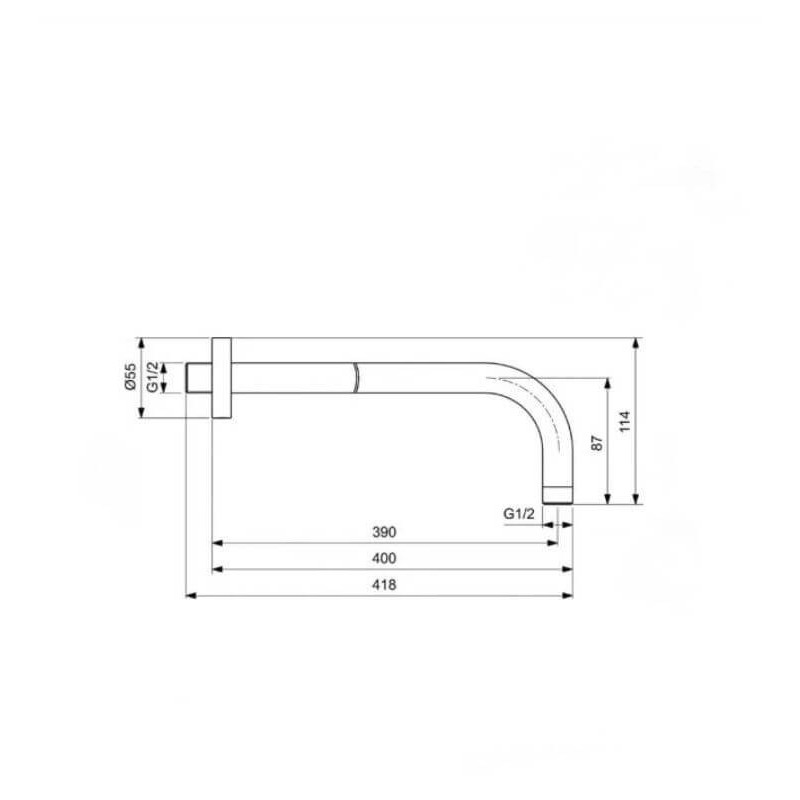 Zestaw Prysznicowy Ceraline Czarny Mat BD192XG Ideal Standard Zestaw Prysznicowy Ceraline Czarny Mat BD192XG Ideal Standard
