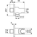 Zestaw Natryskowy Ceraline Chrom BD193AA Ideal Standard Zestaw Natryskowy Ceraline Chrom BD193AA Ideal Standard