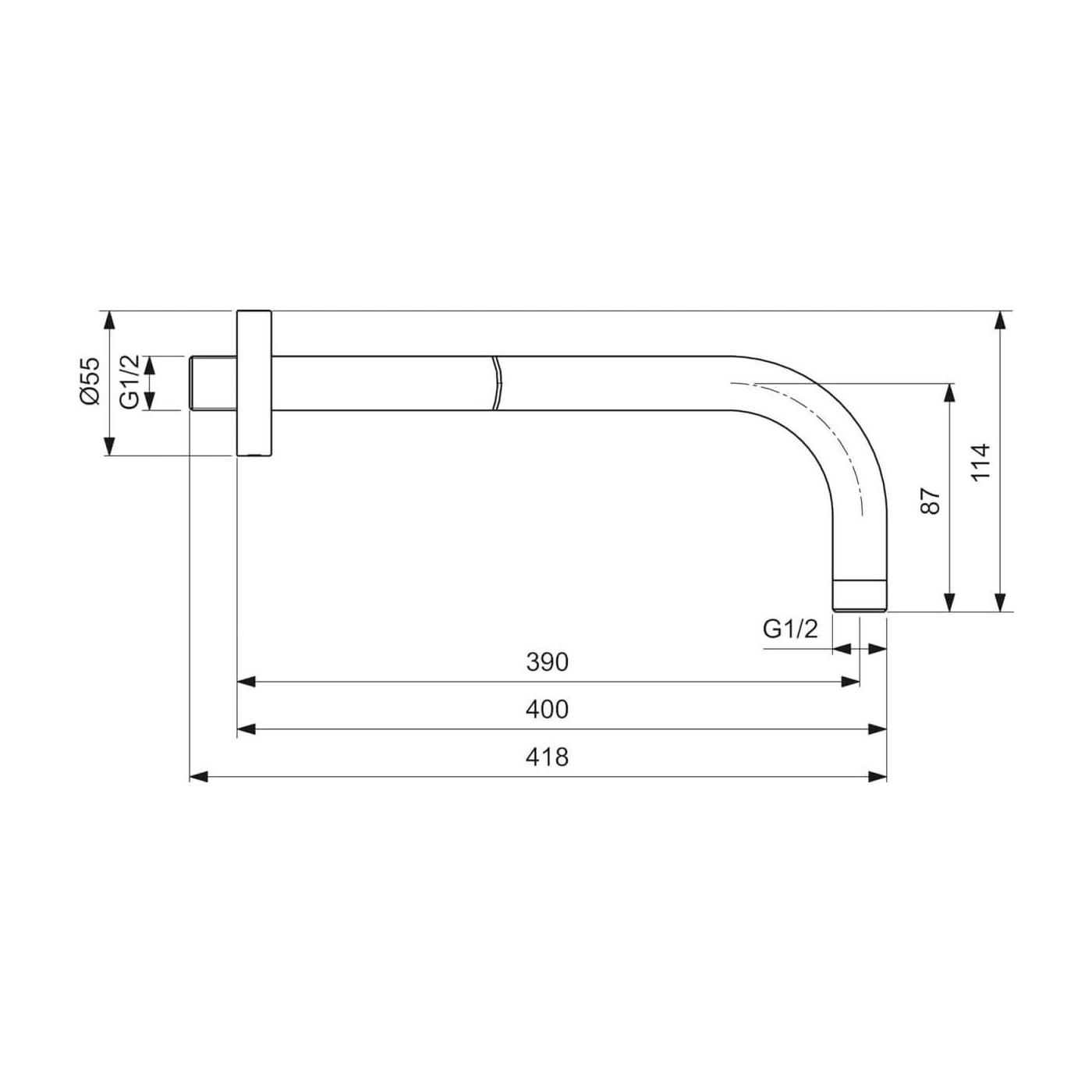 Zestaw Natryskowy Ceraline Chrom BD193AA Ideal Standard Zestaw Natryskowy Ceraline Chrom BD193AA Ideal Standard
