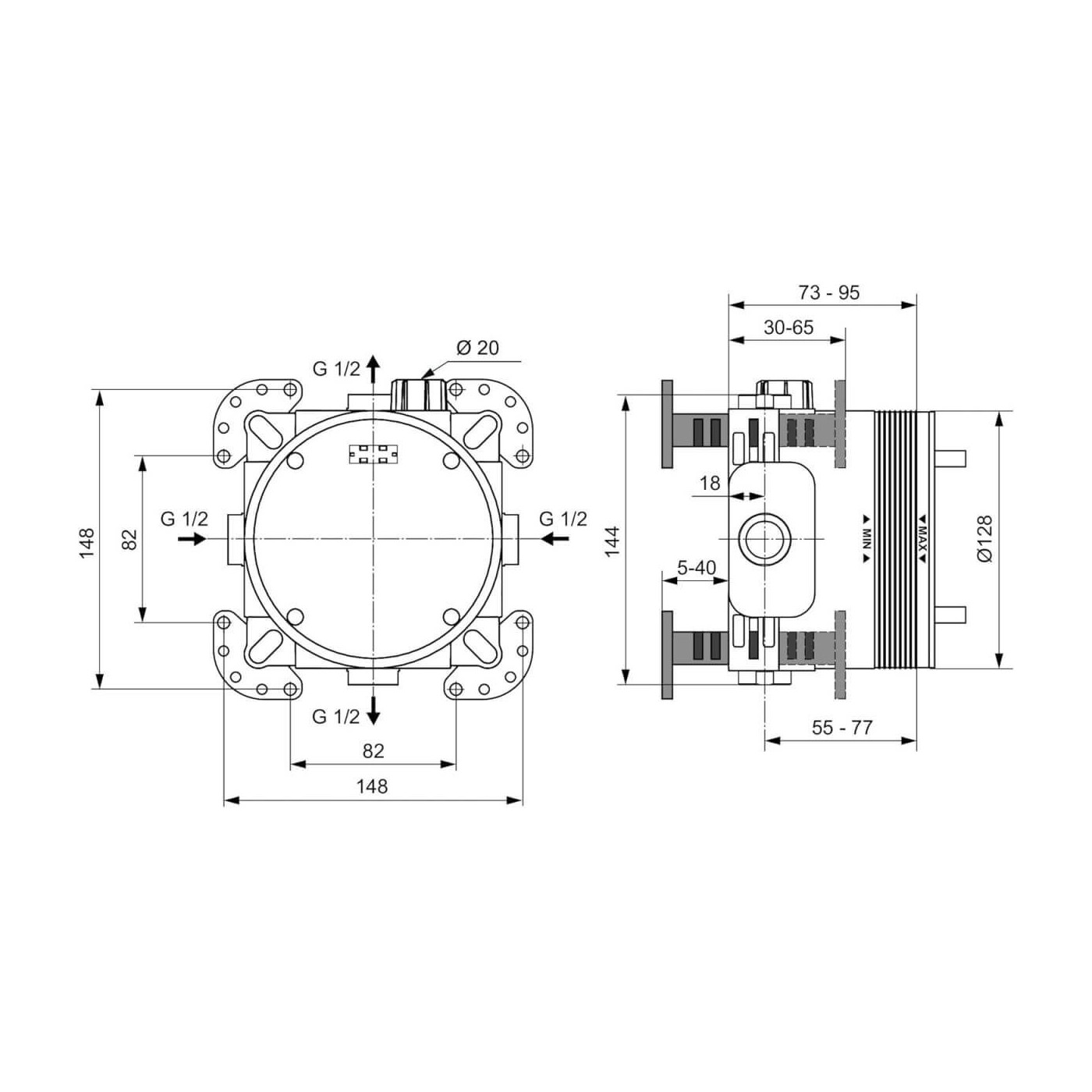 Zestaw Natryskowy Ceraline Chrom BD193AA Ideal Standard Zestaw Natryskowy Ceraline Chrom BD193AA Ideal Standard