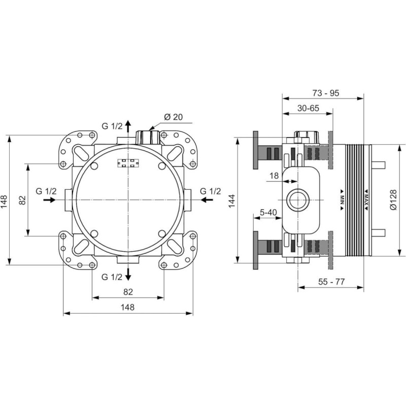 Zestaw Natryskowy Ceraline Chrom BD193AA Ideal Standard Zestaw Natryskowy Ceraline Chrom BD193AA Ideal Standard