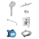 Zestaw Natryskowy Ceraplan Chrom BD195AA Ideal Standard Zestaw Natryskowy Ceraplan Chrom BD195AA Ideal Standard