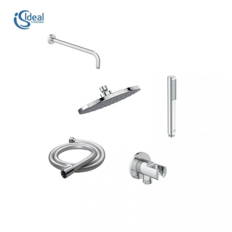 Zestaw Natryskowy Idealrain Chrom BD389AA Ideal Standard Zestaw Natryskowy Idealrain Chrom BD389AA Ideal Standard