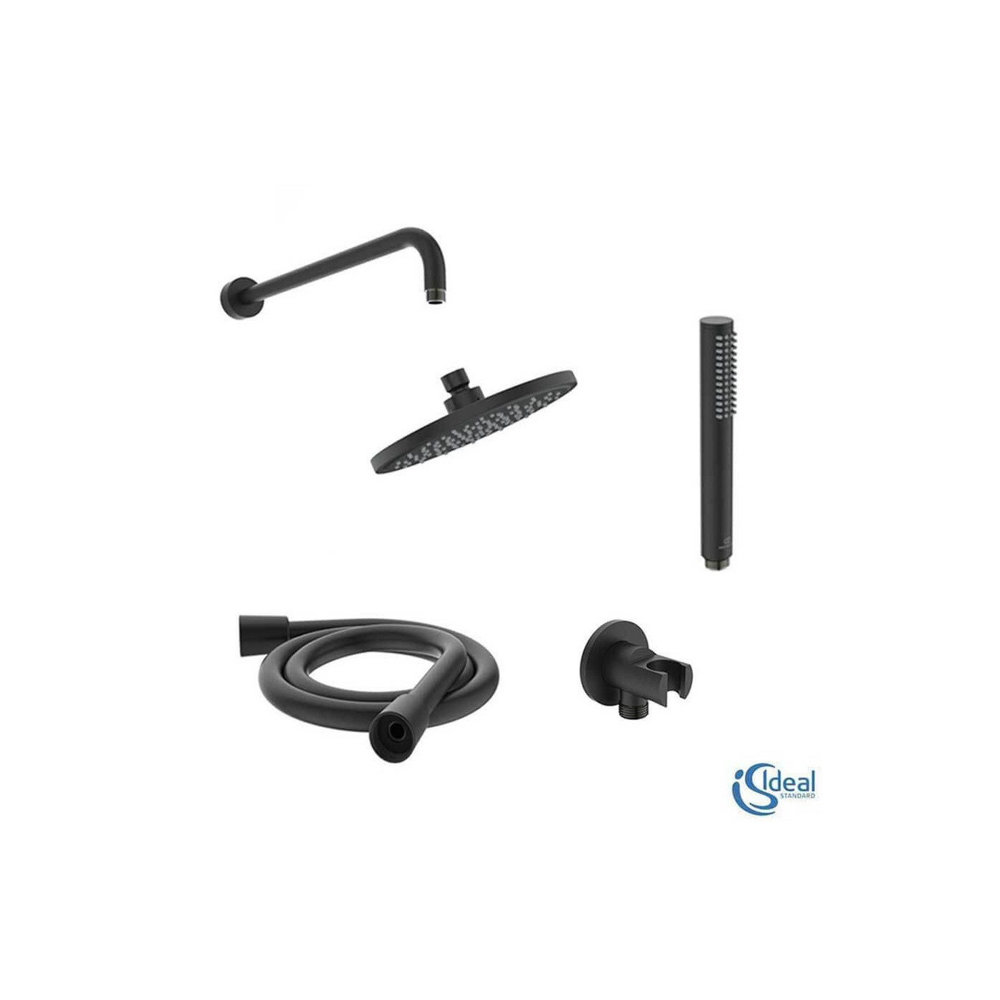 Zestaw Prysznicowy Idealrain Czarny Mat BD389XG Ideal Standard Zestaw Prysznicowy Idealrain Czarny Mat BD389XG Ideal Standard