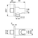 Zestaw Prysznicowy Idealrain Czarny Mat BD389XG Ideal Standard Zestaw Prysznicowy Idealrain Czarny Mat BD389XG Ideal Standard