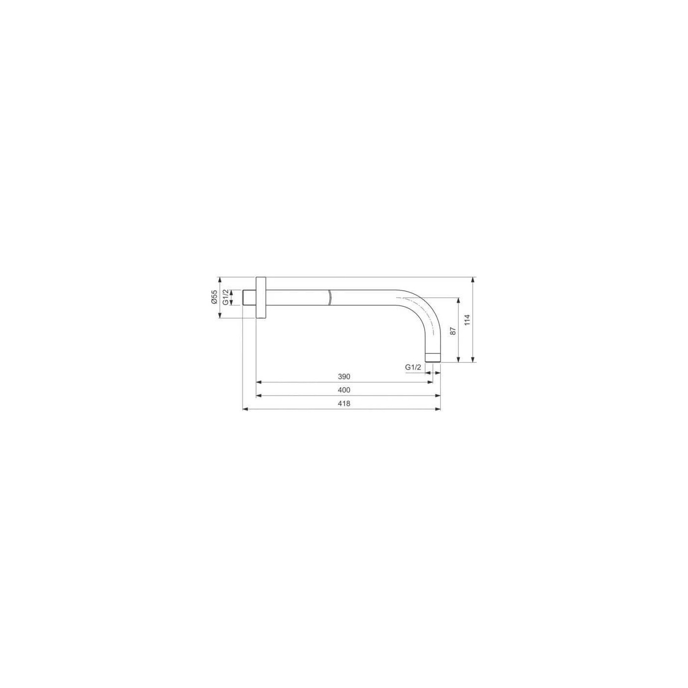 Zestaw Prysznicowy Idealrain Czarny Mat BD389XG Ideal Standard Zestaw Prysznicowy Idealrain Czarny Mat BD389XG Ideal Standard