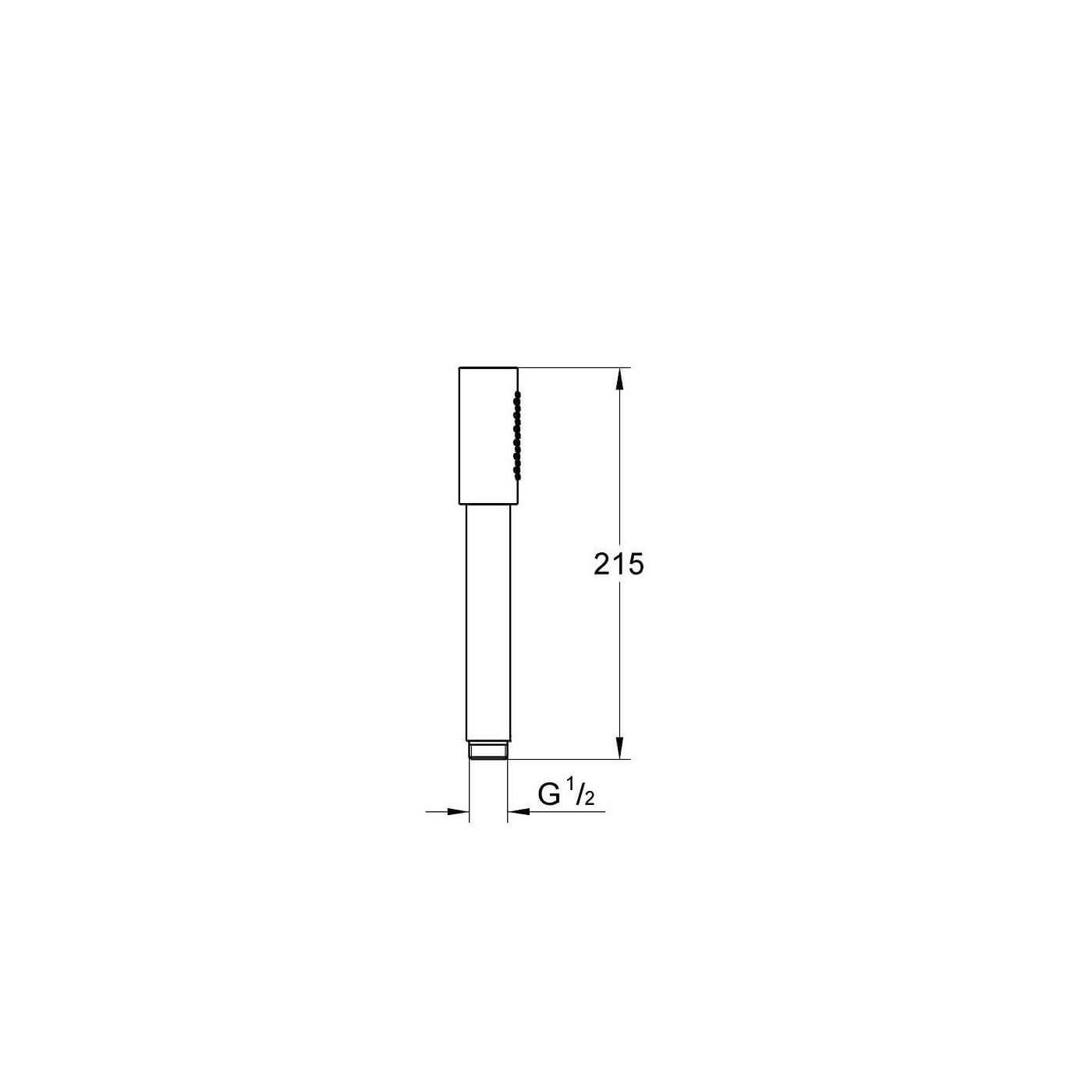 Jednostrumieniowy Prysznic Ręczny Rainshower Aqua Stick 26866DC0 Grohe Jednostrumieniowy Prysznic Ręczny Rainshower Aqua Stick 26866DC0 Grohe