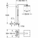 System Prysznicowy Z Termostatem Do Montażu Ściennego Euphoria Cube System 230 26087000 Grohe System Prysznicowy Z Termostatem Do Montażu Ściennego Euphoria Cube System 230 26087000 Grohe