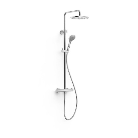 Zestaw Prysznicowy Termostatyczny Base Plus Chrom 21639524 Tres