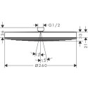 Deszczownica Pulsify S 260 Biały Mat 24140700 Hansgrohe Deszczownica Pulsify S 260 Biały Mat 24140700 Hansgrohe