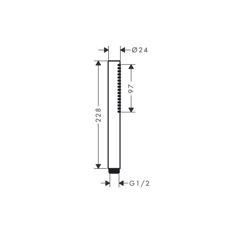 Słuchawka Prysznicowa Slim Pulsify S EcoSmart Biały Mat 24125700 Hansgrohe Słuchawka Prysznicowa Slim Pulsify S EcoSmart Biały Mat 24125700 Hansgrohe