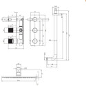 Zestaw Prysznicowy Contour Miedz Szczotkowana SYSCT10CPB Omnires Zestaw Prysznicowy Contour Miedz Szczotkowana SYSCT10CPB Omnires