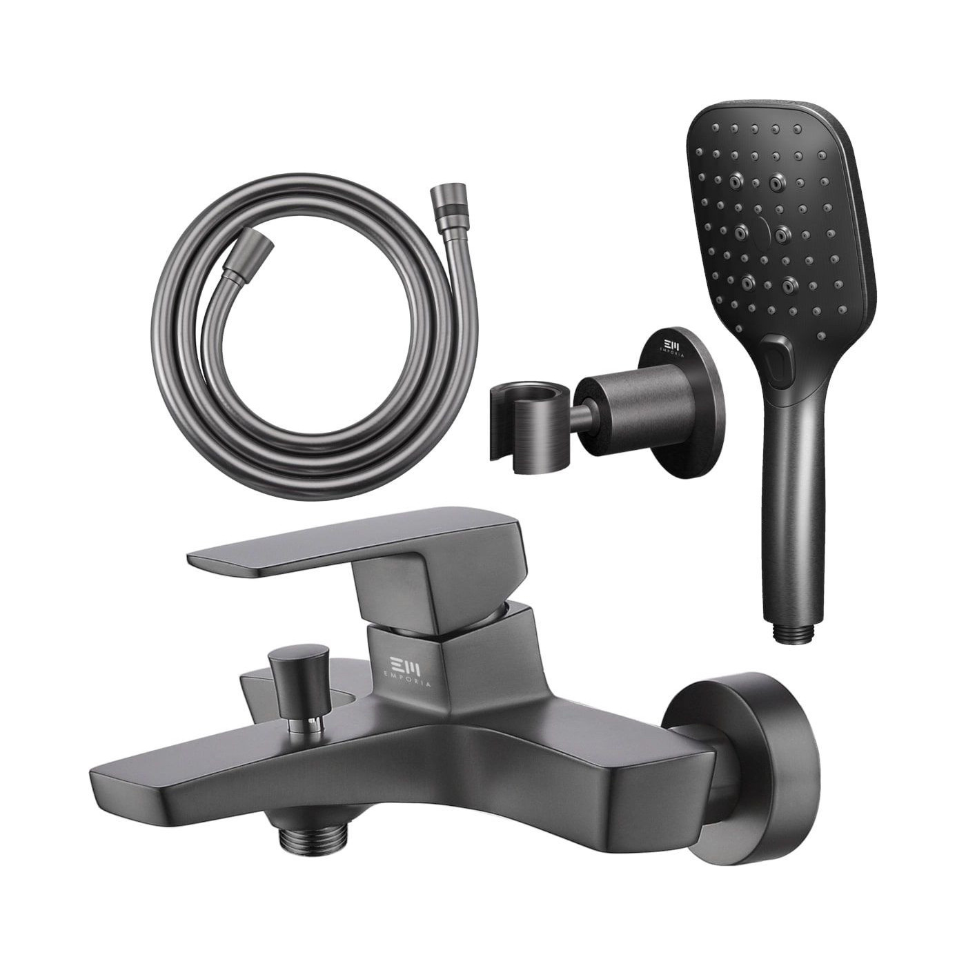 Zestaw Prysznicowy Teo Gun Metal Emporia Zestaw Prysznicowy Teo Gun Metal Emporia