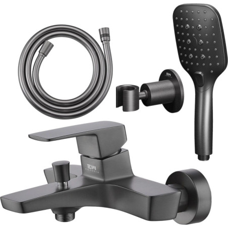 Zestaw Prysznicowy Teo Gun Metal Emporia