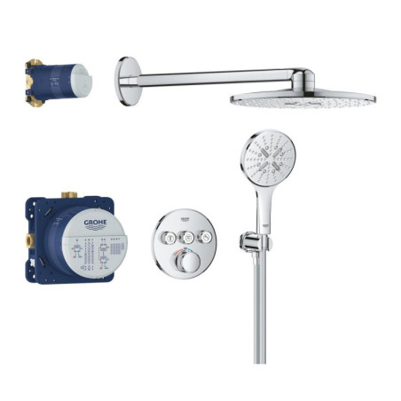 Zestaw Prysznicowy Grohtherm SmartControl Z Deszczownicą Rainshower SmartActive 310 34863000 Grohe